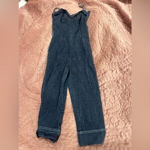 Tarantula Co LG Dark Indigo Denim Jumpsuit - Straight Leg